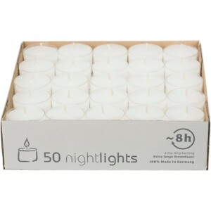 CANDELA NIGHTLIGHT DURATA 8 ORE