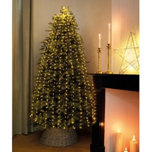 LUCI PER ALBERO 408 MICROLED BIANCO CALDO