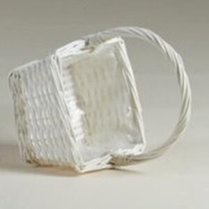 CESTO QUADR. C/MANICO VIMINI