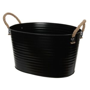 SECCHIO OVALE CON MANICI CORDA