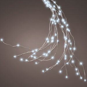 LUCI PER ALBERO 408 MICROLED FISSI BIANCO FREDDO