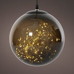 SFERA PLASTICA LUCI LED CALDO CLASSICO