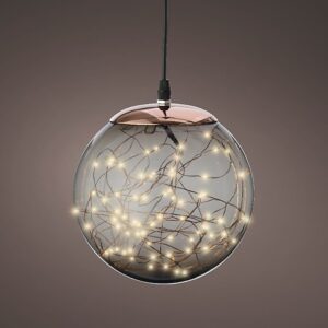 SFERA PLASTICA LUCI LED CALDO CLASSICO