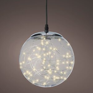 SFERA CON LUCI LED BIANCO CALDO