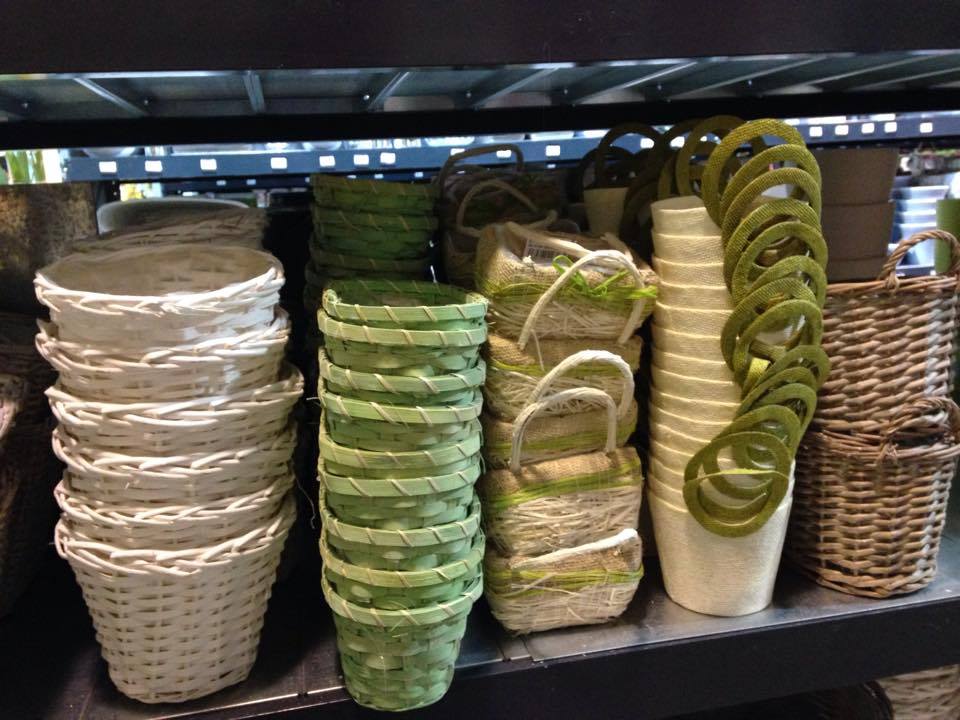 Cesti in vimini per fiori e piante, i modelli per composizioni d'effetto (1)